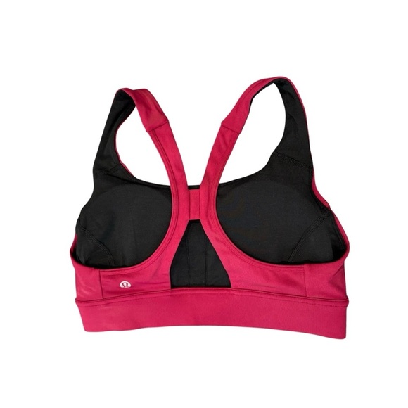 Lululemon Power Through Sports Bra Size 6 Deep Ruby - Picture 6 of 8